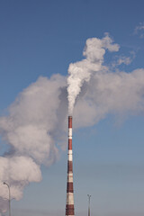 smoke from a chimney