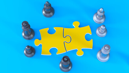 drop and puzzle
