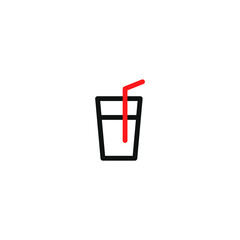 drink icon. drink outline icon. can be used for social media purposes, posters and others.