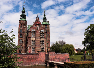 Obraz premium Rosenborg Palace in Copenhagen, Denmark. Castle of the Danish monarchs. High quality photo
