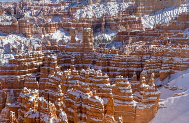 Beautiful Bryce Canyon National Park Utah Winter Landscape