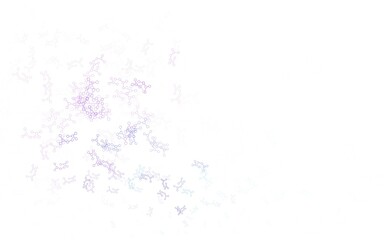 Obraz premium Light Pink, Blue vector backdrop with artificial intelligence data.