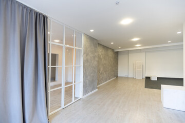 empty room, white large office space