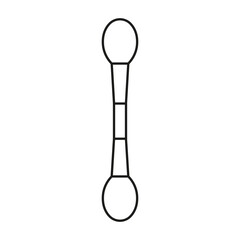 Isolated brush draw makeup beauty cosmetic vector illustration