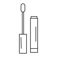 Isolated eyelash draw makeup beauty cosmetic vector illustration