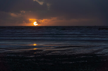 Sunset on a Cornish Beach