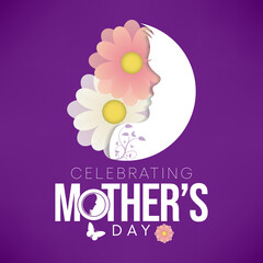 Mother's Day is a celebration honoring the mother of the family, as well as motherhood, maternal bonds, and the influence of mothers in society. It is held on the second Sunday of May. vector art