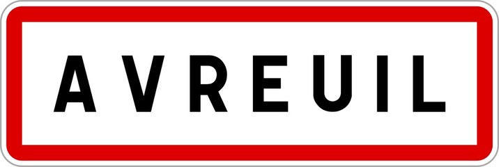 Panneau entrée ville agglomération Avreuil / Town entrance sign Avreuil