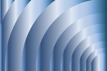 Blue and white gradient luxury overlap curve circle background. Vector illustration.