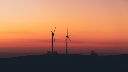 Sunset in the Montains