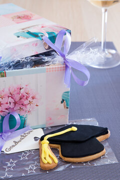 Homemade cookies with decoration for graduation celebrations