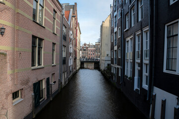 Fototapeta na wymiar View Beulingsluis Canal At Amsterdam The Netherlands 8-2-2022