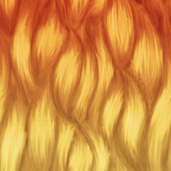 Abstract gold and orange curly hair texture pattern background.