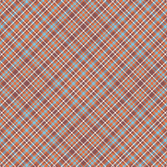 Tartan plaid pattern with texture and retro color.