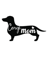 dachshund mom dog mom tshirt design