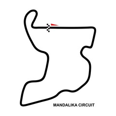 Mandalika race circuit map