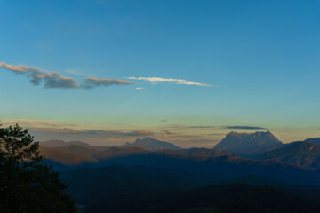 Naklejka premium Nature landscape, Doi Luang Chiang Dao, Chiang Mai province in Thailand.