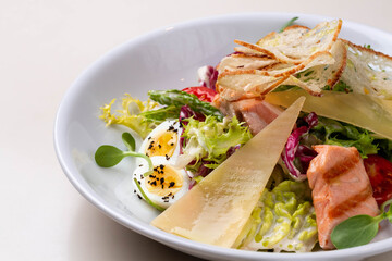Caesar salad close up