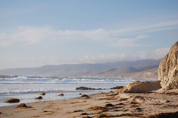 The beautiful scenery of Jalama Beach, in Lompoc, Santa Barbara County, California.