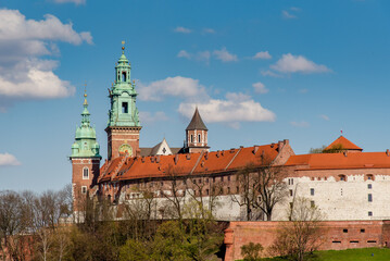 Wawel Castle, famous landmark in Krakow Poland. 