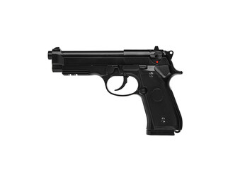 Air gun. Modern pneumatic weapon for air soft, sports and entertainment. A dummy, a copy of a real...