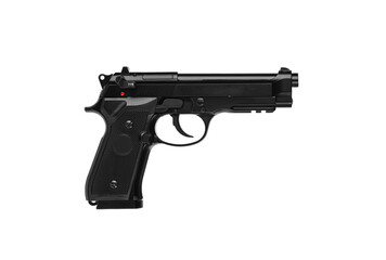 Air gun. Modern pneumatic weapon for air soft, sports and entertainment. A dummy, a copy of a real...
