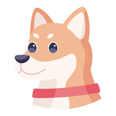 Isolated cute corgi dog breed cartoon Vector illustration