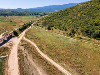 Aerial view of Kozhuh Mountain, Bulgaria