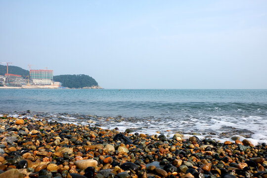 Nongso Mongdol Beach in Geoje-si, South Korea.
