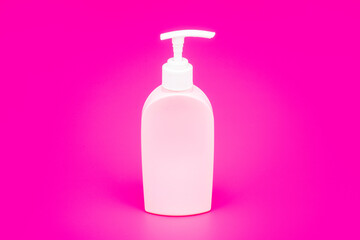 unbranded sanitizer advertisement. daily habit and personal care.