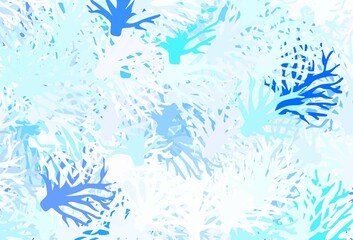 Fototapeta na wymiar Light BLUE vector abstract background with branches.