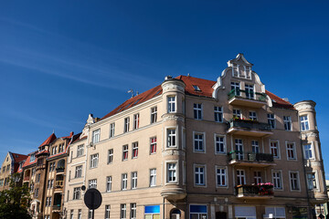 Fototapeta premium facade of a historic tenement house