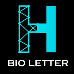 Bio letter logo template illustration. suiatble for electronic, multimedia, website, branding,company, digital, network. there is font h
