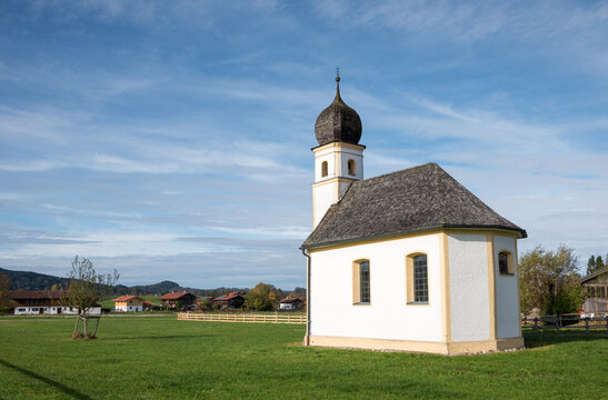 beautiful Leonhardi chapel Hundham, upper bavaria