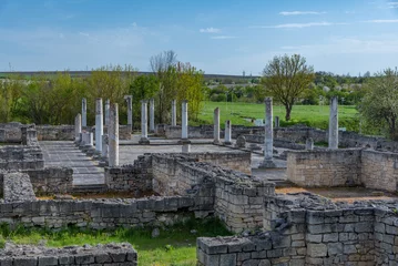 Deurstickers Ruins of ancient roman town Abritus near Razgrad, Bulgaria. © dudlajzov