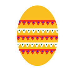 Easter egg illustration with beautiful pattern