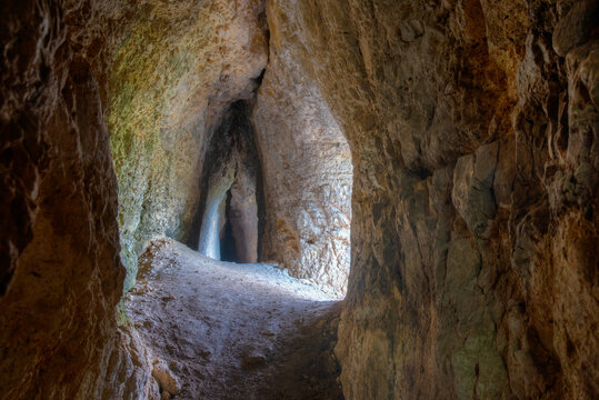 Rock monastery near Bulgarian village Golesh.
