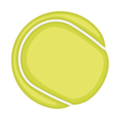 Isolated tennis ball icon flat design Vector