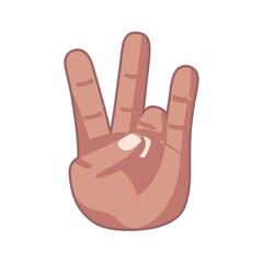 Obraz premium Isolated hand cartoon icon doing a gesture Vector illustration