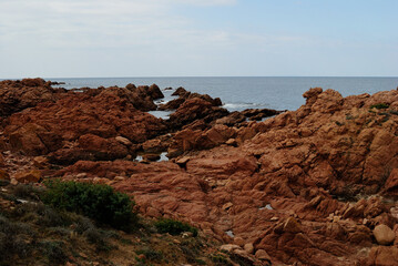 Veduta della costa di Cala Sarraina