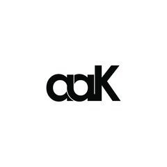 aak letter original monogram logo design