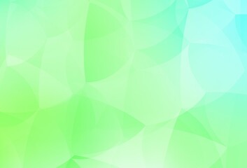 Light Green vector background with triangles.