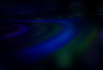 Dark Blue, Green vector blurred shine abstract texture.
