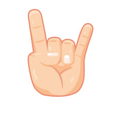 Isolated hand cartoon icon doing a gesture Vector illustration