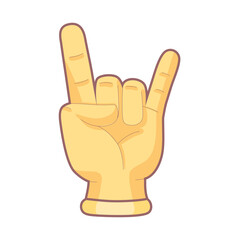 Obraz premium Isolated hand cartoon icon doing a gesture Vector illustration