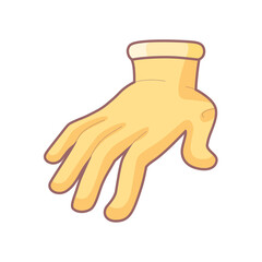 Isolated hand cartoon icon doing a gesture Vector illustration