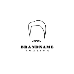 hair style logo icon design template vector illustration