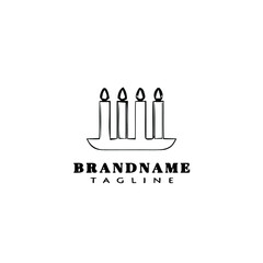 chandelier logo icon design template vector