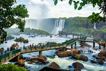 Amazing photo of Iguazu Falls in Brazil