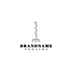 coat stand cartoon logo template icon design black isolated vector creative